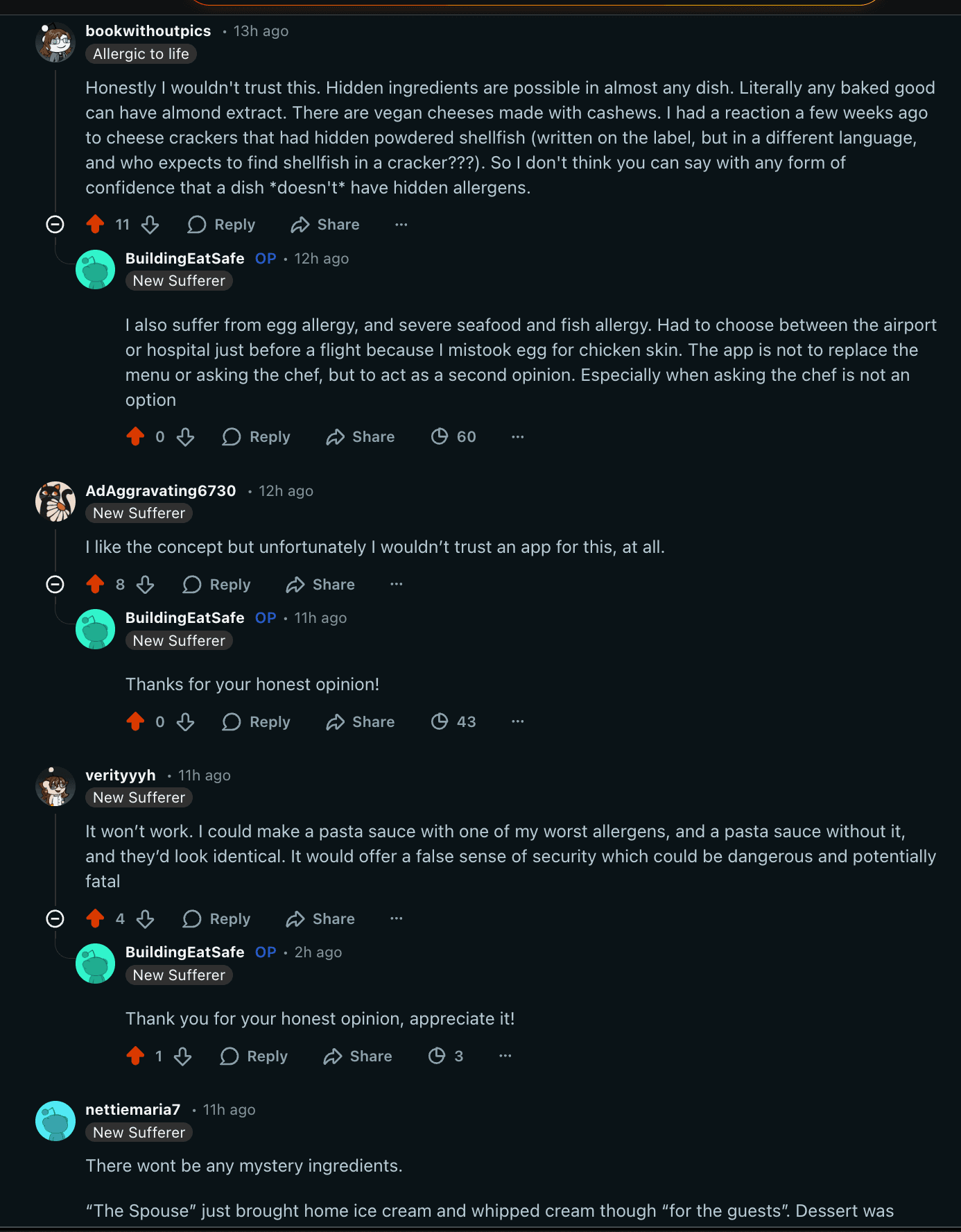 EatSafe User Research findings
